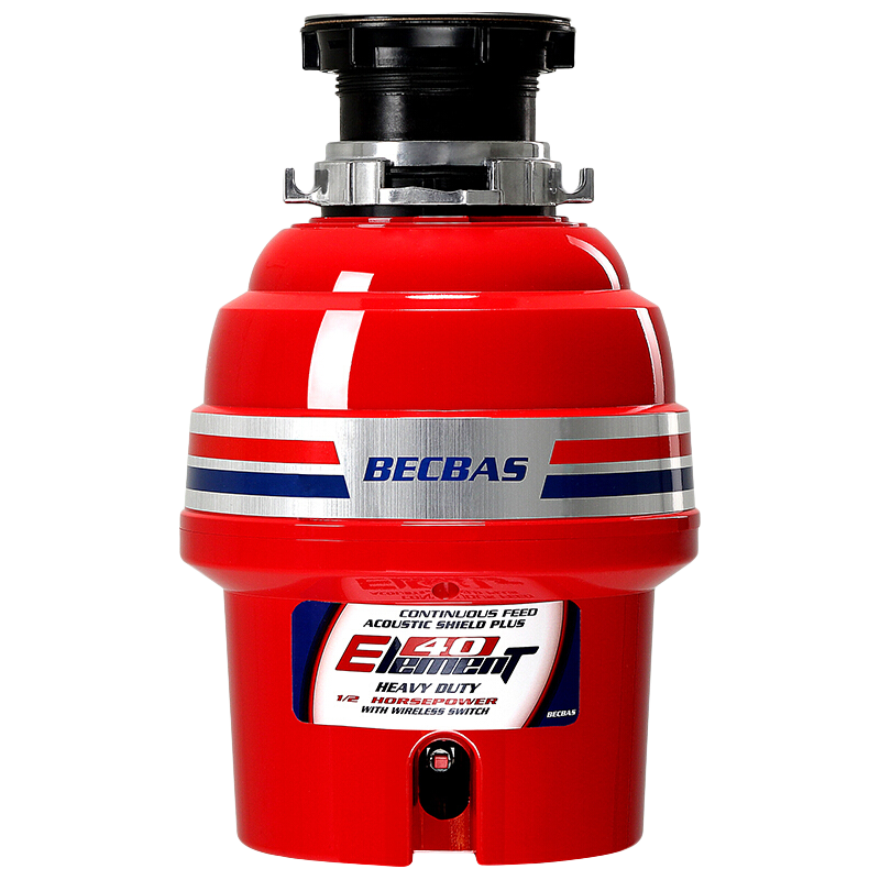  BECBAS/贝克巴斯 E40 全自动 食物垃圾处理器  红色