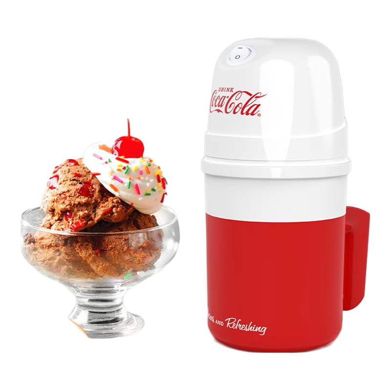 Nostalgia Electrics FFT100 冰淇淋机 红白配色 可口可乐联名款