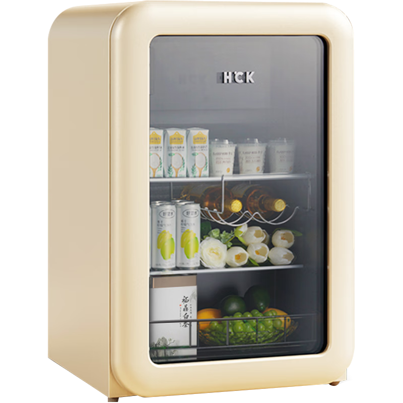 HCK 哈士奇 SC-130RD-S 冰吧 115L 浅黄色