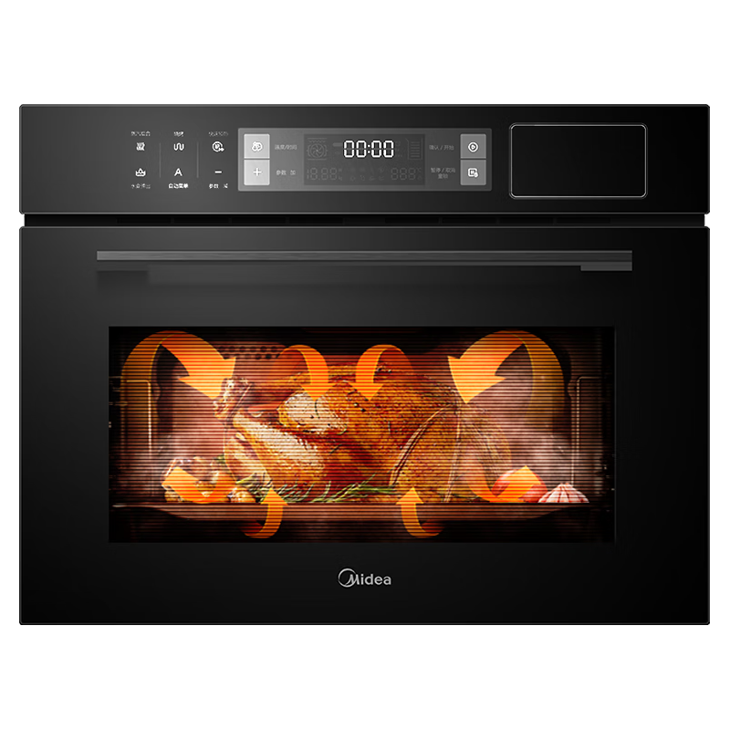 Midea 美的 A8 嵌入式蒸烤箱一体机 48L 黑曜石