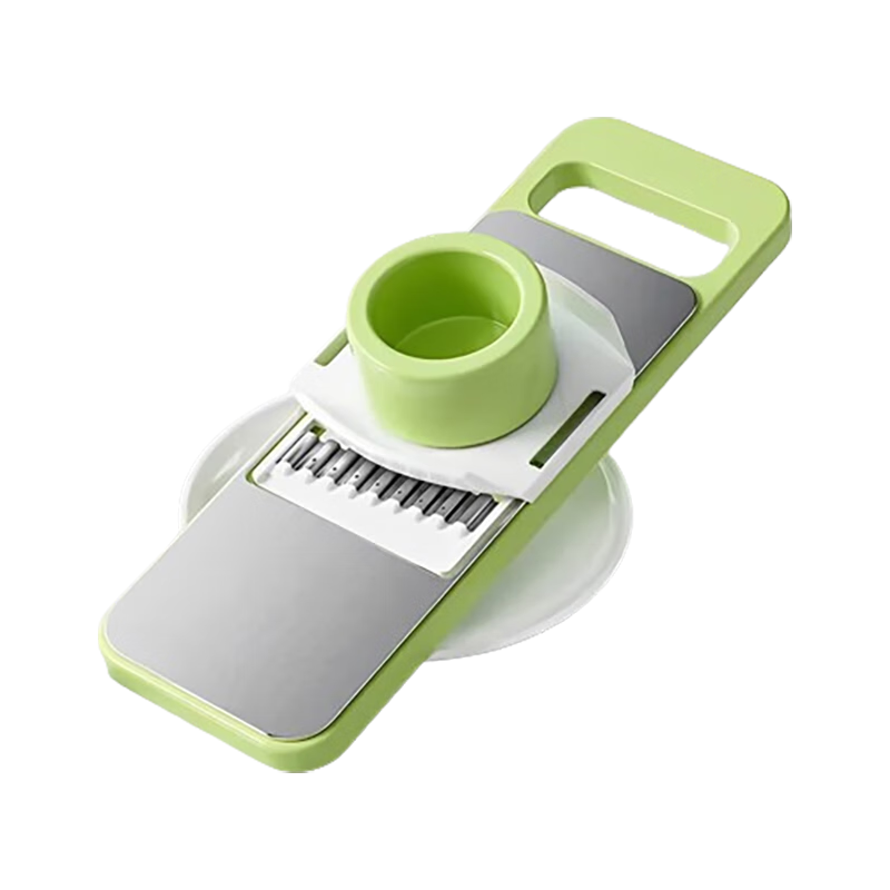 京严匠造多功能切菜切丝器刨丝器厨房擦丝器切片机土豆丝 【五种刀片 立式切菜】性价比高