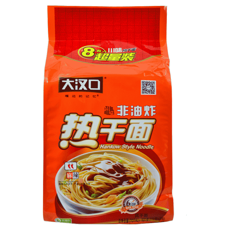 大汉口 热干面 干拌面非油炸方便面泡面超量装内含调料包 川味 920g 8连包