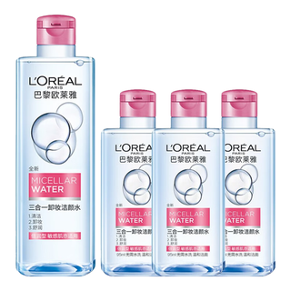 巴黎欧莱雅L'OREAL PARIS 欧莱雅（LOREAL）卸妆水液眼唇脸部三合一温和深层清洁舒缓不干燥不紧保湿卸妆 倍润卸妆水共685ml