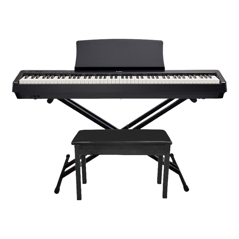卡瓦依（KAWAI）电钢琴ES110黑色主机 88键重锤电子数码钢琴成人儿童初学专业家用