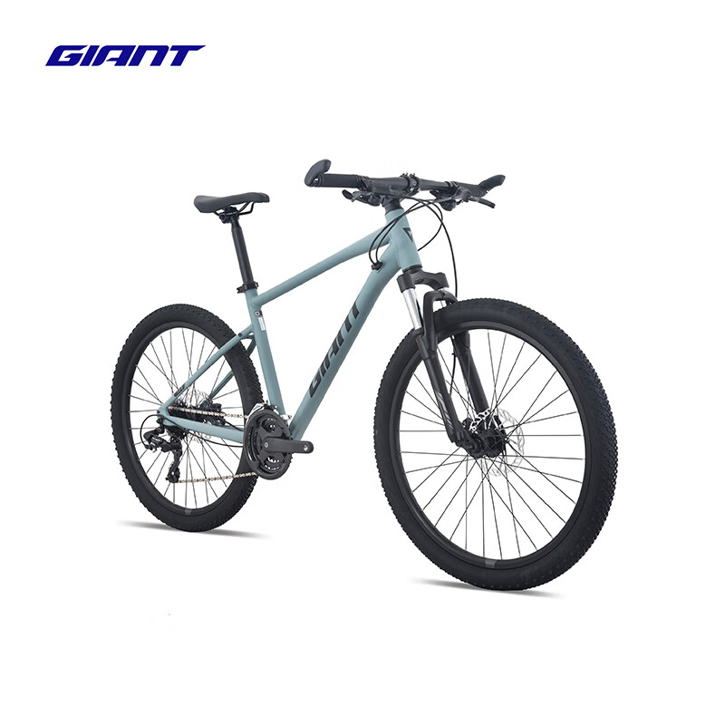 捷安特（GIANT）ATX 720铝合金24速油压碟刹成人变速山地自行车 全消光水泥浅灰 26×19.5 L 173-186cm
