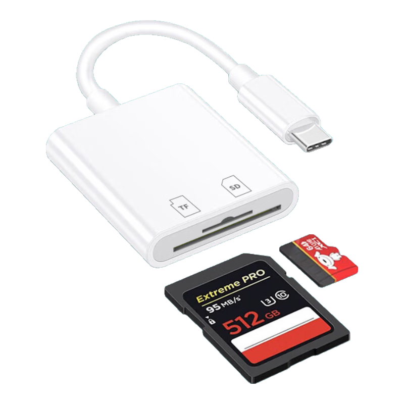  LinkStone/连拓 多功能 Type-C读卡器 SD/TF二合一 otg读卡器