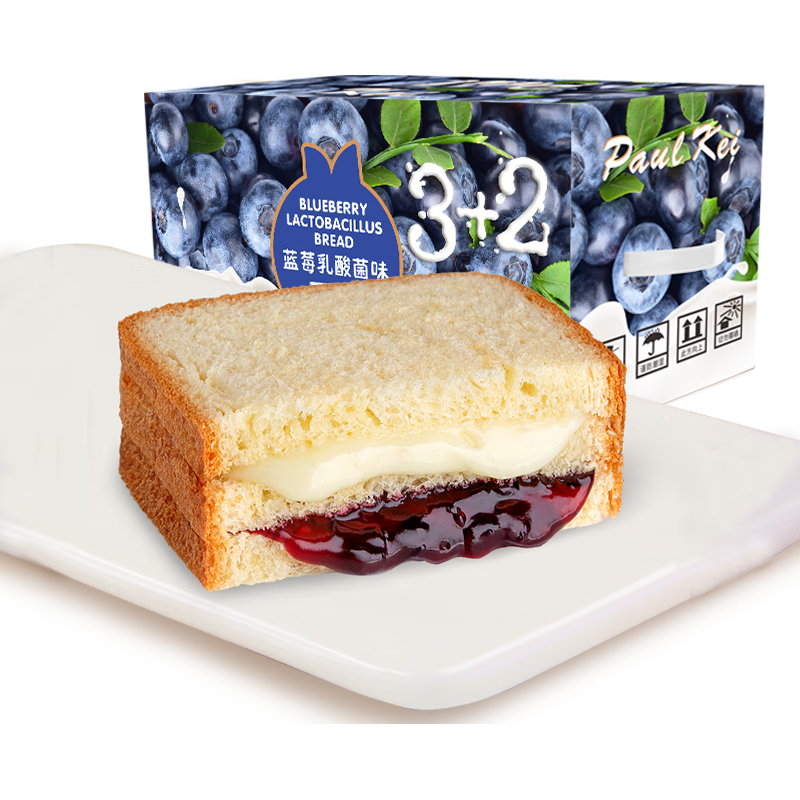 葡记 吐司面包 蓝莓乳酸菌味 1kg