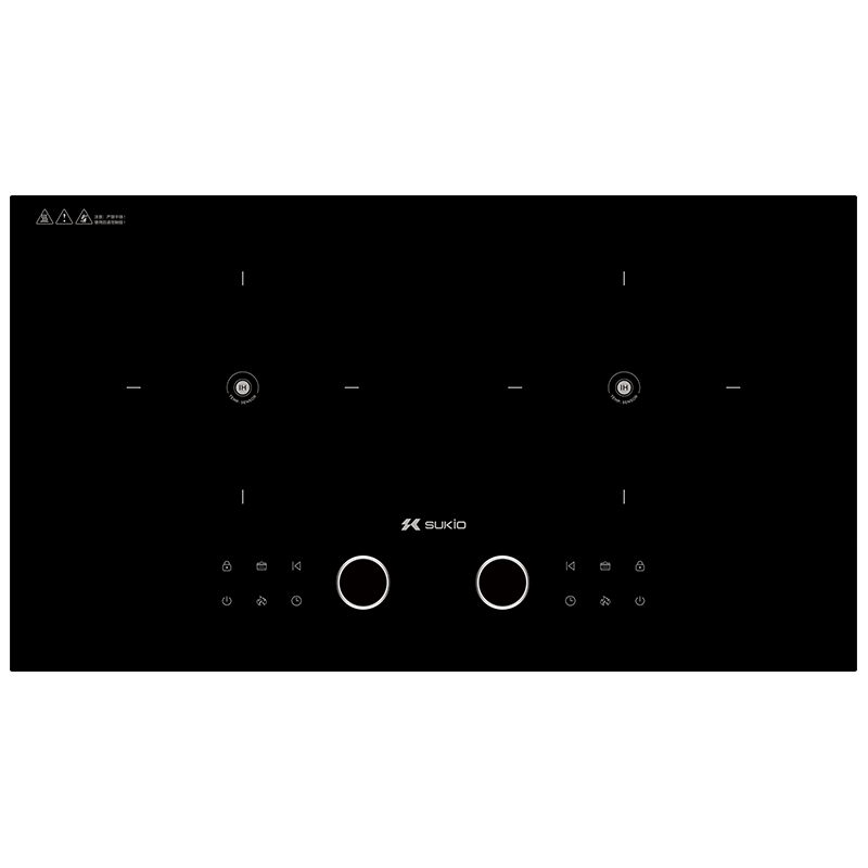 硕高（SUKIO）电磁炉嵌入式双灶大功率家用电磁炉电陶炉3500W爆炒双电磁灶恒温匀火定时独立控温SK-IHS09-1