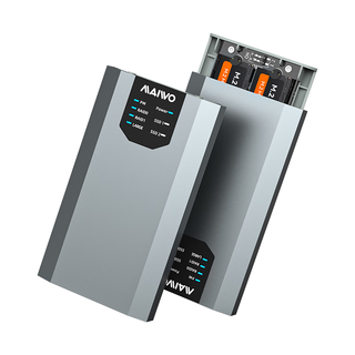 MAIWO/麦沃 20Gbps高速传输 M.2 NVMe协议双盘位RAID阵列盒 Type-C接口 全铝外壳