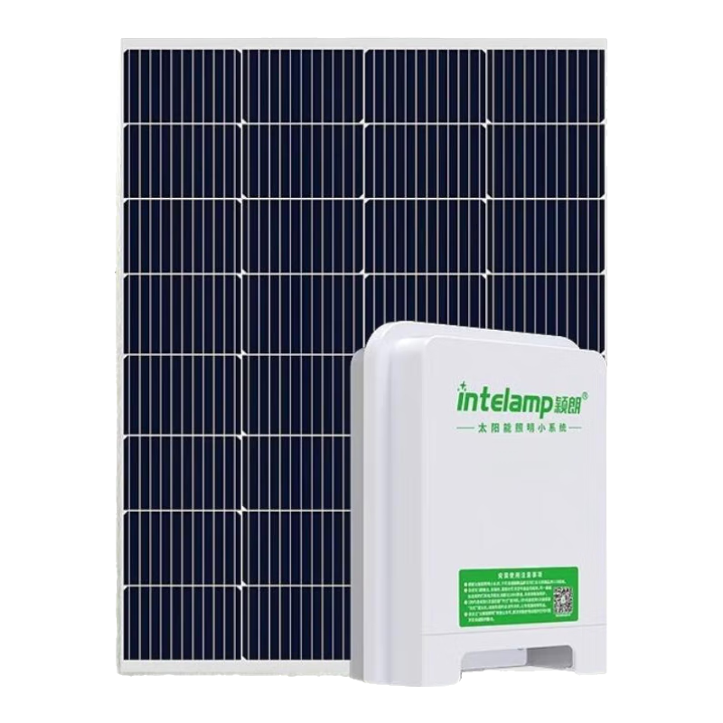 颖朗太阳能发电照明系统家用光伏蓄电池家庭别墅庭院户外供电方案设计 太阳能照明系统-加强版