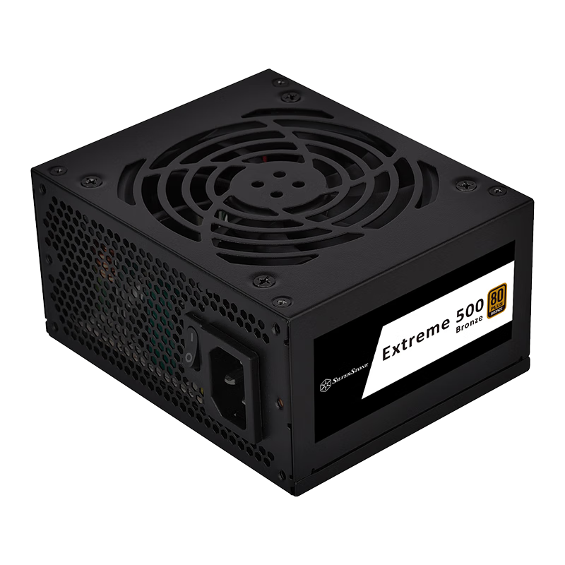  银昕 SilverStone EX500-B 铜牌（85%）非模组SFX电源 500W