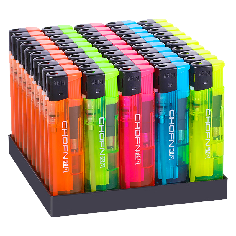 超凡 CF1透明超凡一次性打火机50支整盒