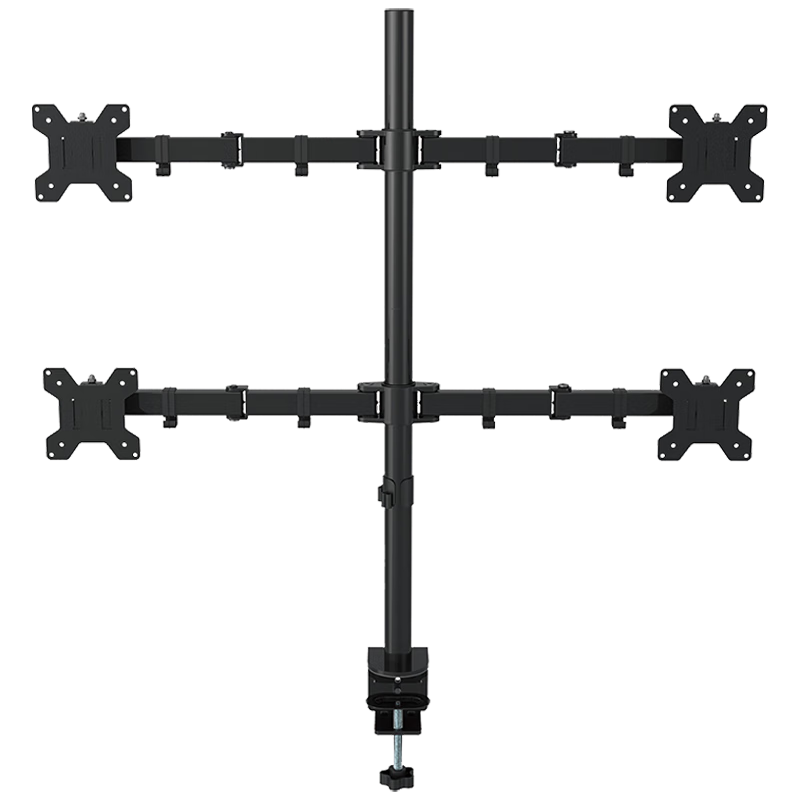  支尔成 多屏观看 四屏显示器支架+夹具+锁孔固定