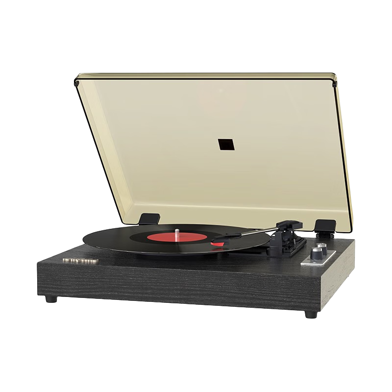 WHATPLUS问加WhatPlus from1900黑胶唱片机蓝牙音响一体式唱片机 深邃黑