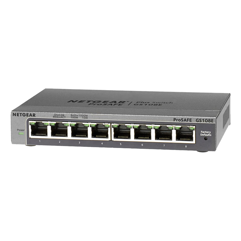 NETGEAR 美国网件 GS108E 8口千兆交换机