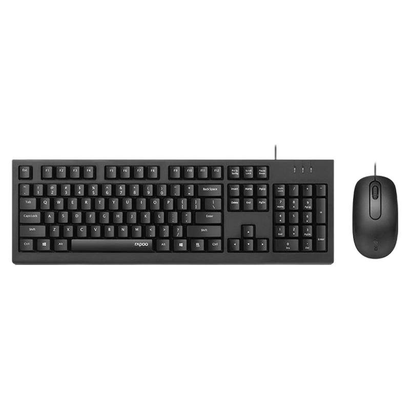 RAPOO 雷柏 X120 pro 有线键鼠套装 黑色