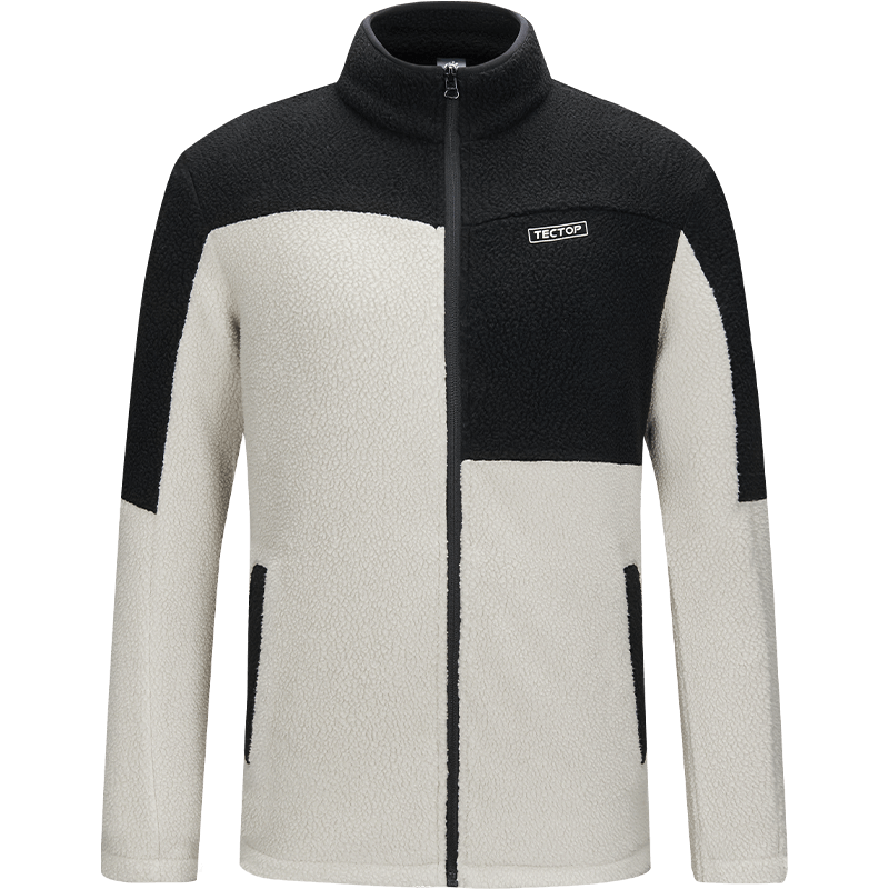 探拓 户外抓绒衣外套立领拉链运动开衫抓绒外套男款抓绒外套