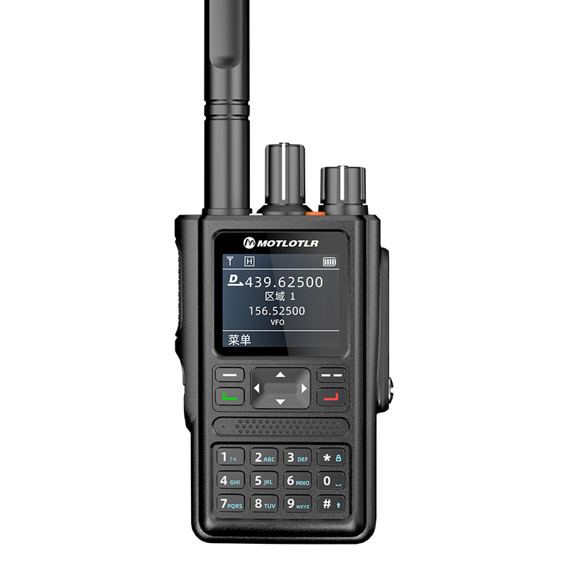 MOTLOTLR 对讲机远距离数字对讲机 强劲信号大功率 GPS 录音 短信双时隙加密 穿透地下室调频数模两用 大屏数字对讲（GPS定位轨迹版）