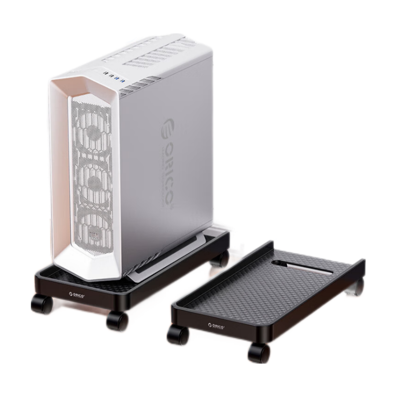  ORICO/奥睿科 ORICO CPB1-BK-BP 可移动 电脑主机托架 万向滑轮带刹车锁轮