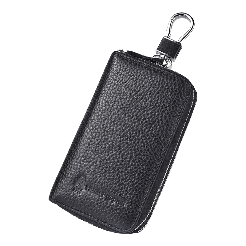 暇步士 钥匙包男真皮商务休闲双层大容量车钥匙包零钱包送礼