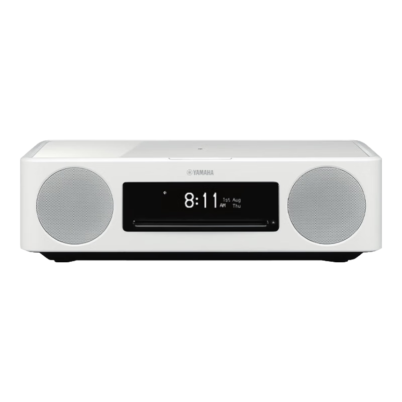  YAMAHA/雅马哈 复古 蓝牙CD桌面音响  时尚白