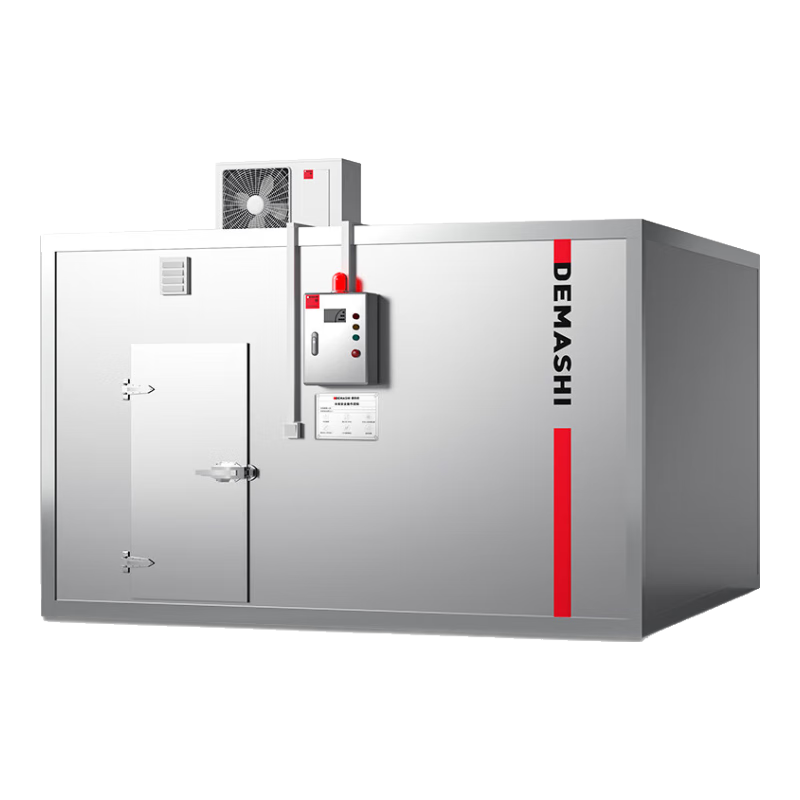 德玛仕（DEMASHI）冷库全套设备大小型冰柜 制冷机组冷冻保鲜库【4立方尺寸】304不锈钢（冷冻库款） 304不锈钢库板丨冷冻库-