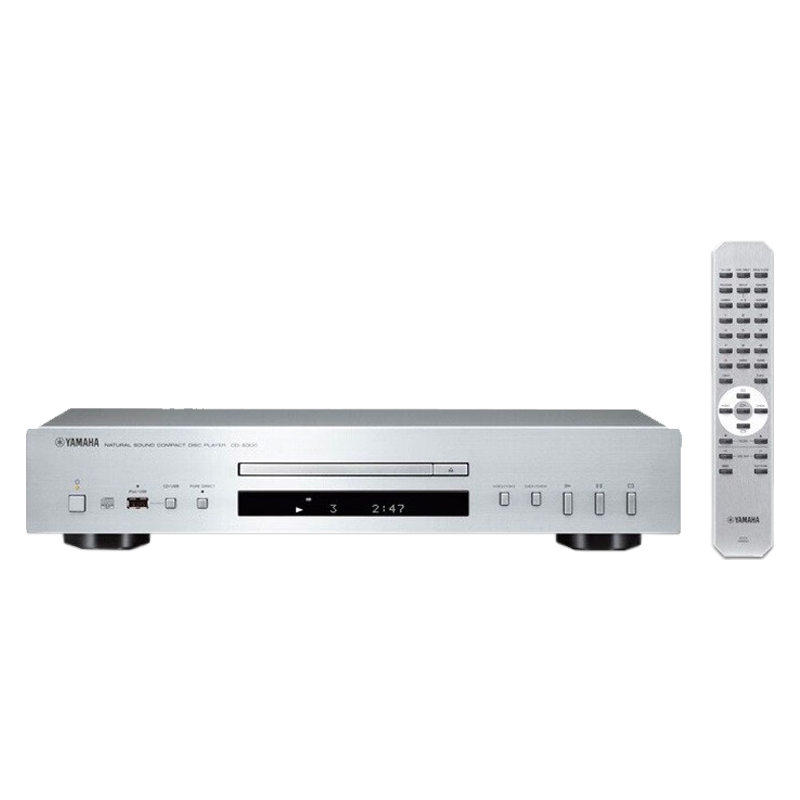 雅马哈 CD-S303 CD机发烧 CD 高保真还原HiFi播放机 播放器 USB播放 纯直通高音质输出 数字音频解码输出 银色