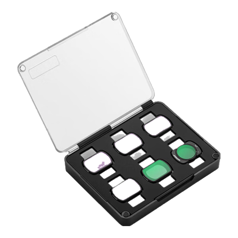 纽尔 NEEWER大疆DJl pocket3滤镜ND磁吸快拆(ND16+ND32+ND64+ND256+UV+CPL)户外拍摄6档减光偏振减光滤镜FL-P6 6件（ND16/32/64/256+UV