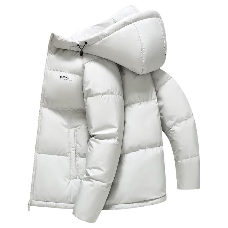 雪中飞男士短款羽绒服冬季新款通勤户外羽绒衣御寒连帽保暖百搭羽绒外套