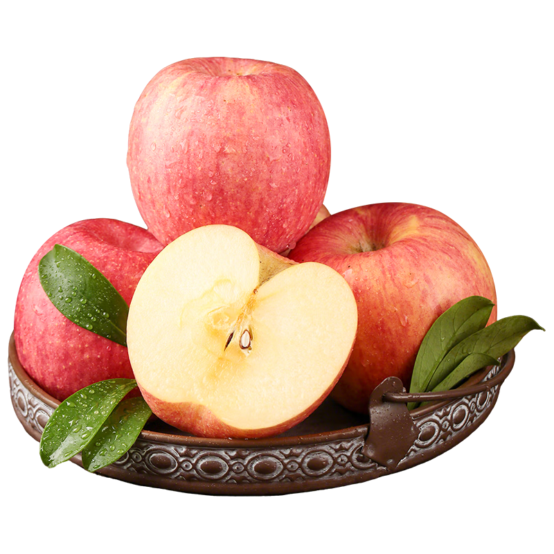 西域美农正宗陕西洛川红富士苹果2025年新果4.5斤250g+ 脆甜新鲜 源头直发