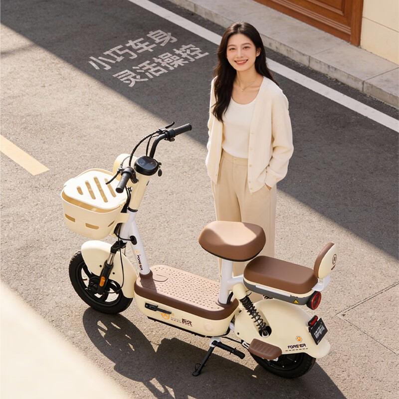 永久 永久新国标电动自行车小型电动男女代步成人国标新款两轮电瓶车