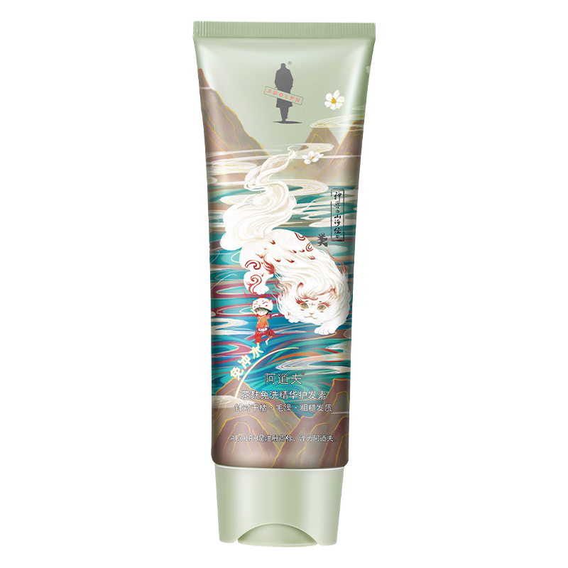 ADOLPH 阿道夫 茶麸免洗精华护发素顺滑改善干枯防毛躁女