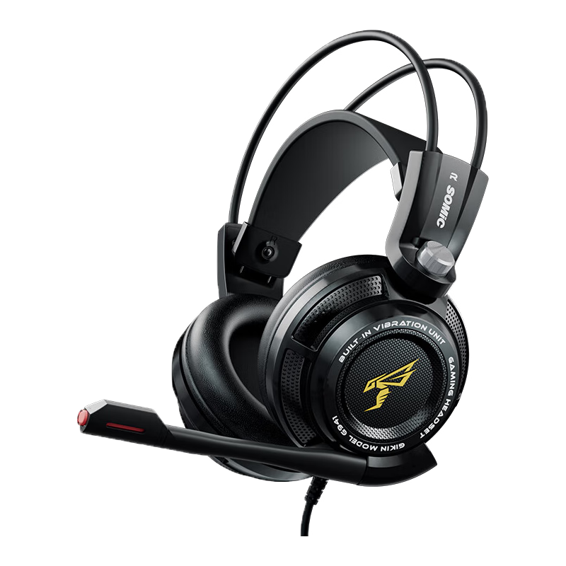  SOMiC/硕美科 电竞 游戏耳机 麦克风  黑色