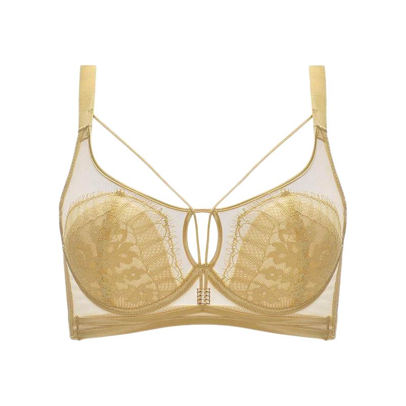 【深海珍珠】贵夫人蚕丝内衣女聚拢收副乳防下垂薄款文胸女士胸罩