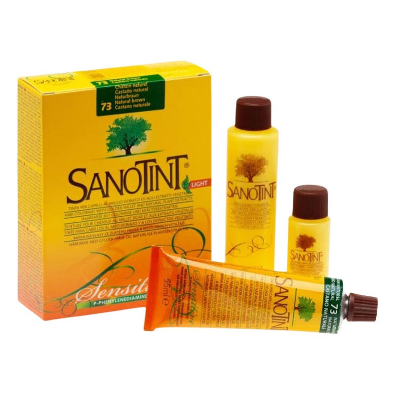 SANOTINT圣丝婷染发剂遮白发植物染发男女士染发膏自己染 75号低敏黑茶色 75号黑茶色【日常百搭肤色显白】