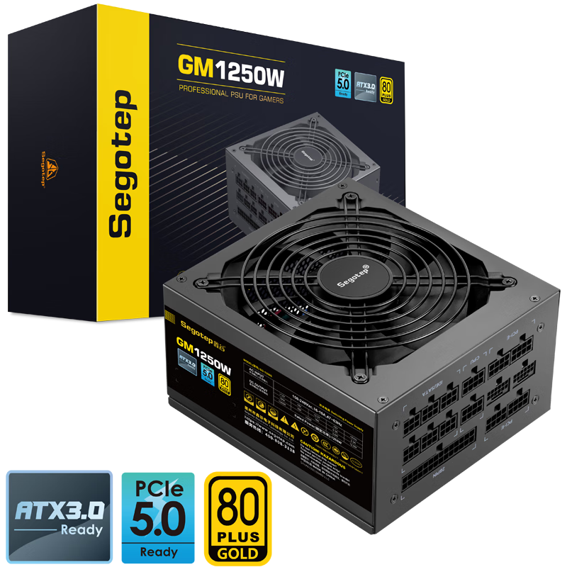 Segotep 鑫谷 GM1250W 金牌（90%）ATX全模组电源 1250W