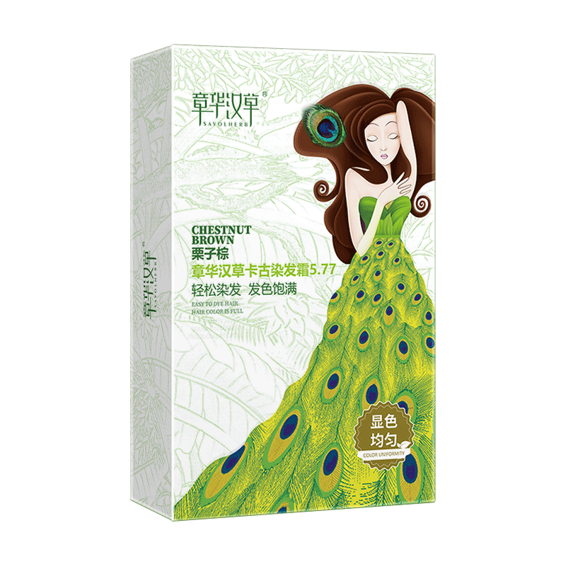  SAOL/章华 遮白 染发剂  栗子棕色 2ml