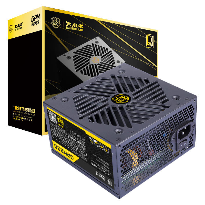 大水牛（BUBALUS） GPN750电脑电源金牌台式机电源650W750W游戏主机电源非模组电源 GPN850【额定750W 金牌认证】