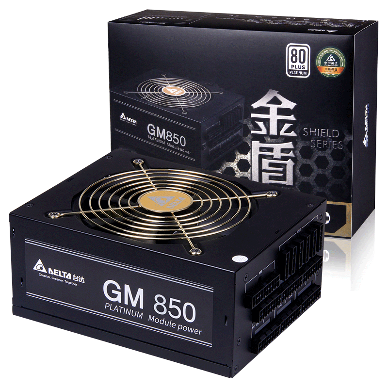 DELTA 台达 GM850 白金牌（92%）全模组ATX电源 850W