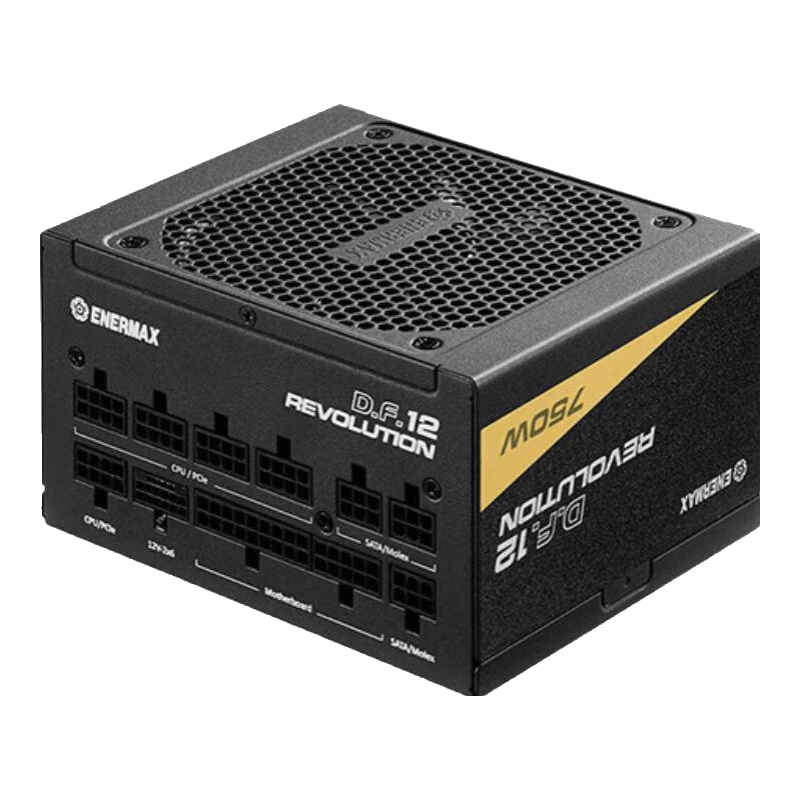 安耐美 D.F.12 750W 金牌全模组 ATX3.1 黑色 电脑电源
