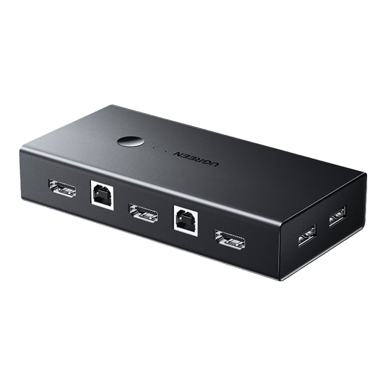 UGREEN 绿联 CM200 二进一出 HDMI 4K切换器 黑色