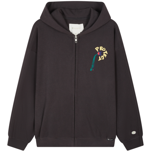 Champion 【品牌】秋冬趣味印花拉链开衫卫衣