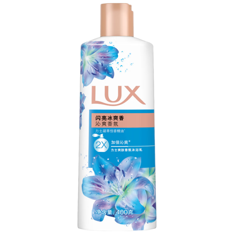 力士（LUX）沐浴露（新闪亮冰爽）400ml 