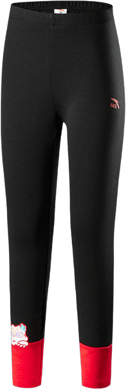 安踏 紧身打底裤女童长裤春秋装棉质弹力内搭休闲裤小童打底裤安踏童装