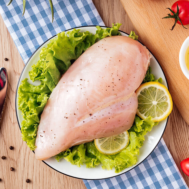 鸡胸肉 去皮鸡胸肉 鲜鸡胸肉 生鲜鸡脯肉  散养鸡肉 2kg【4斤】