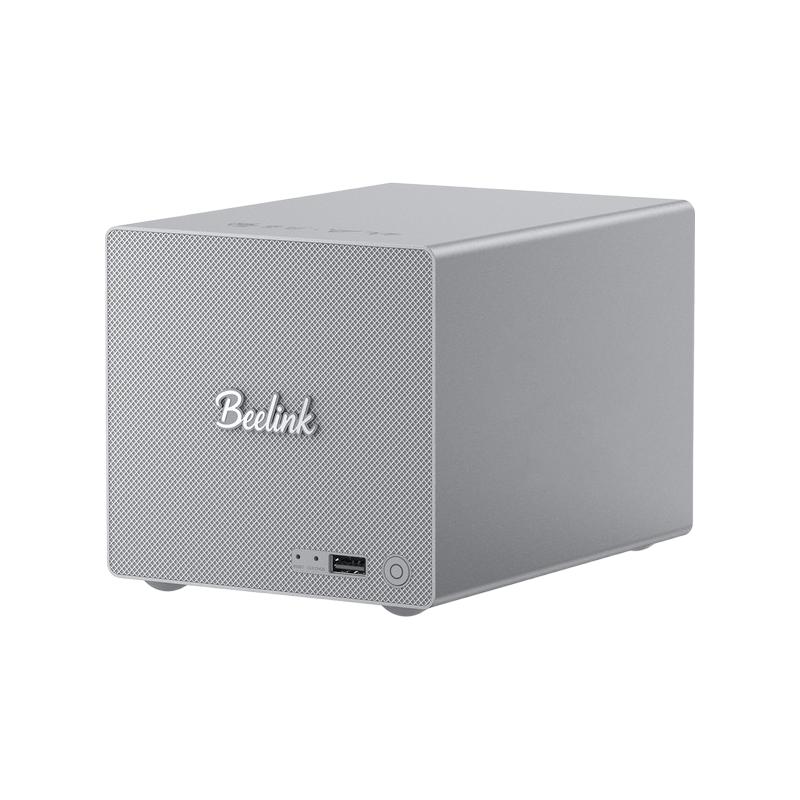 「小而创新」零刻ME Pro英特尔N95 3+2盘位超静音办公影音家庭存储飞牛nas私有云迷你主机5GE+2.5GE高速网口