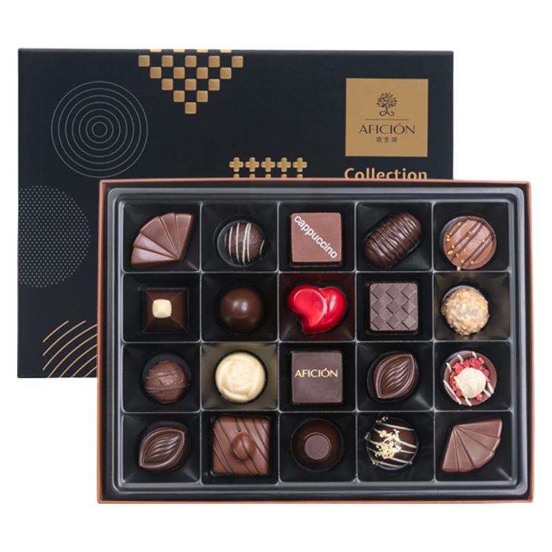 歌斐颂纯可可手工巧克力表白礼盒  20粒手工