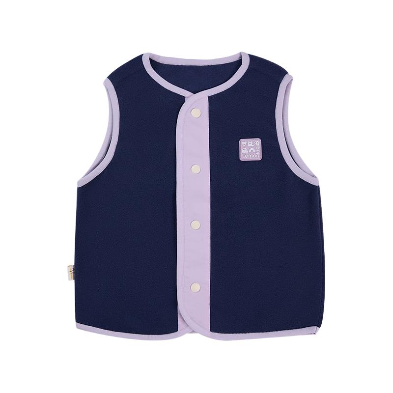 柠檬宝宝儿童马甲摇粒绒男女童外穿坎肩加厚2025秋装上衣保暖背心