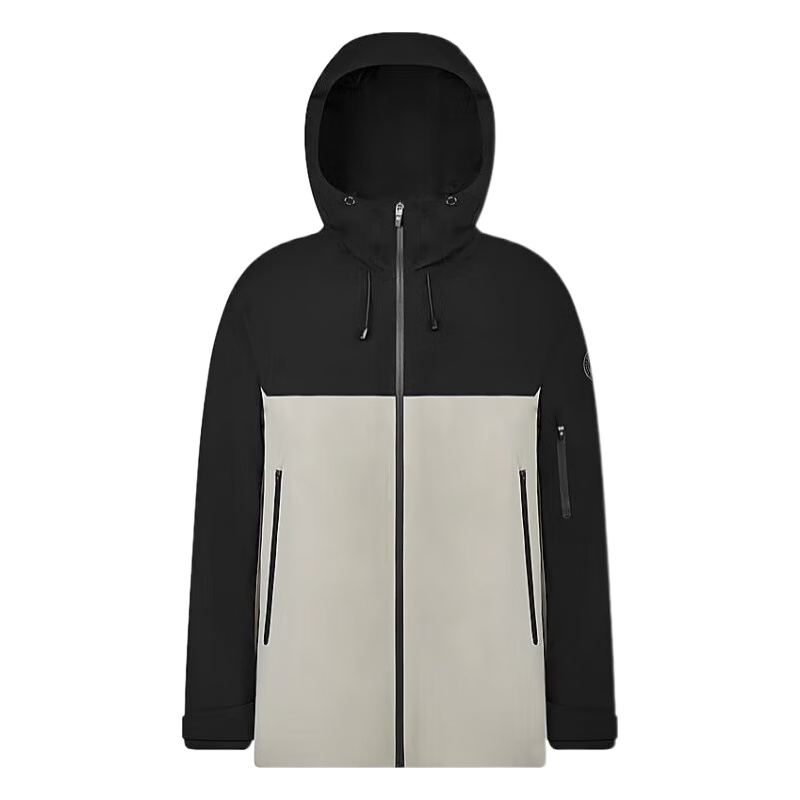 波司登（BOSIDENG）谷爱凌同款冲锋衣鹅绒羽绒服短款男女同款90绒三合一登山外套 忍冬绿 黑色434A 165/88A