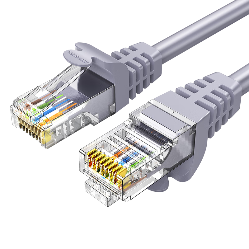 CHOSEAL 秋叶原 QS5401AT2 超五类CAT5e 百兆网线 2米 灰色
